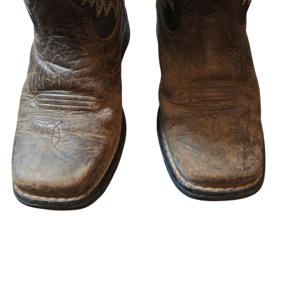 Ariat Kids Black and Brown Western Boots - Picture 5 of 6